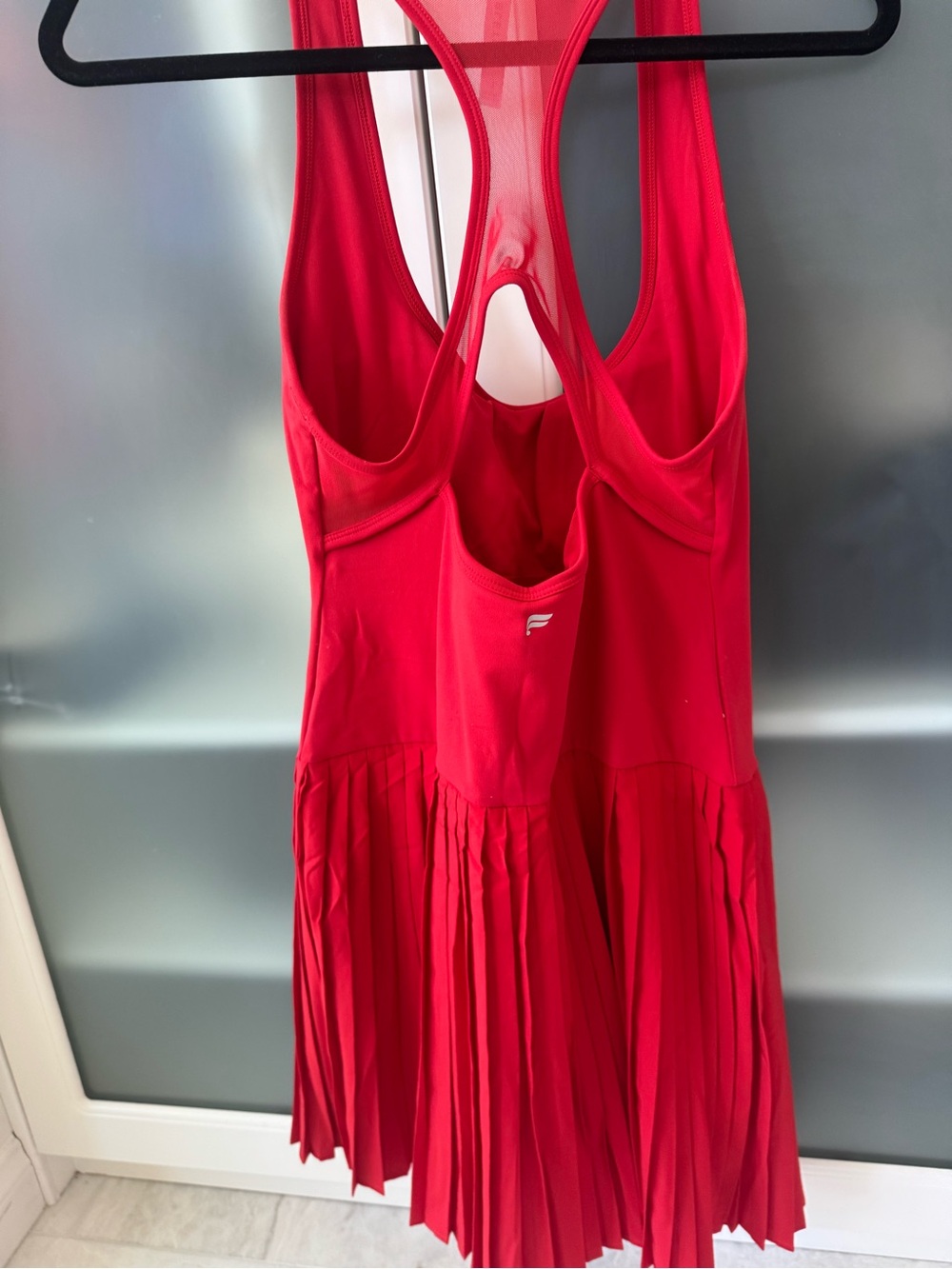 Fabletics Red Racerback Mesh Tank - Picture 3 of 4
